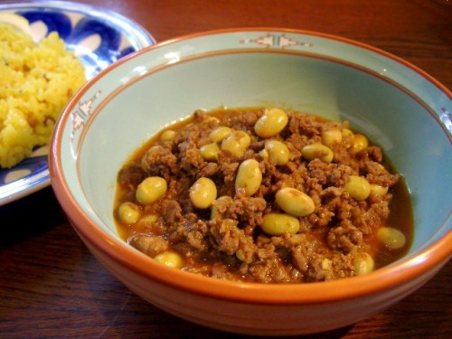 「蝦夷鹿と青雫のキーマカレー」