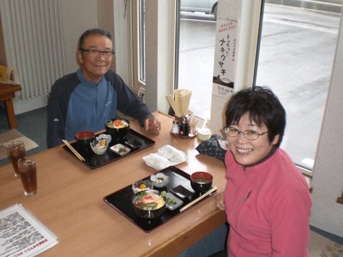 ランチのお客さま!福岡から北海道観光に♪