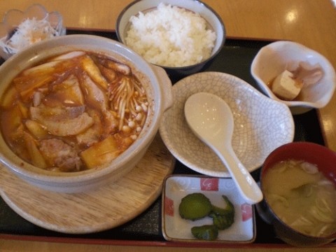 キムチ鍋定食♪