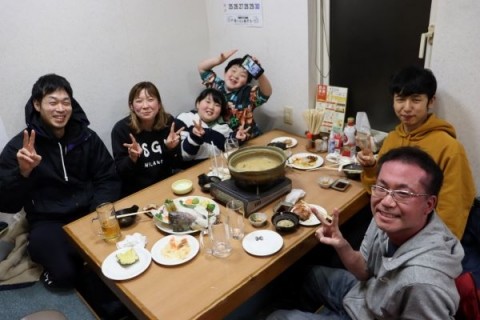 昨夜のお客さま! 今年も笑顔でご来店下さいね♪