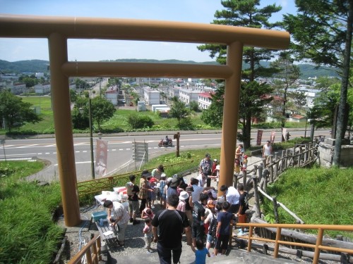 流しそうめんｉｎ浦幌神社