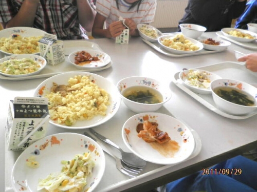 今日の給食