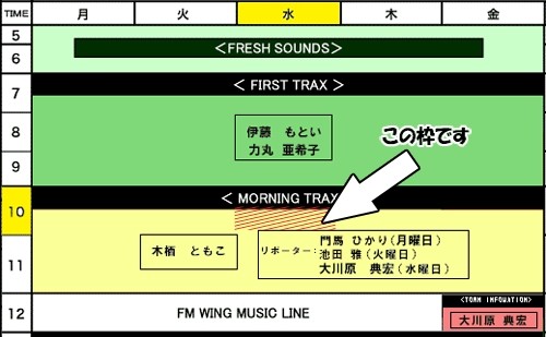 明日FM WINGに出演します