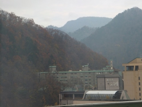 秋の定山渓温泉