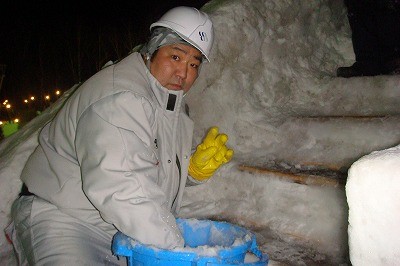 氷まつり製作作業最終日 【2012/01/26報告】