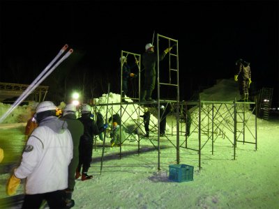 第５０回　おびひろ氷まつり　作業１日目　【2013/1/7報告】