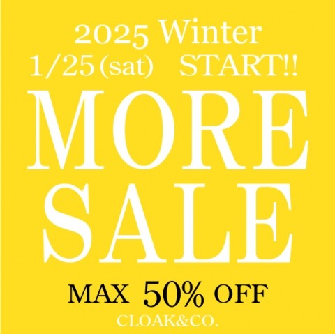 MORE SALE!!で一気にお買い得感がパワーアップ!