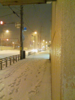 雨返し～最終バスを待ちました！