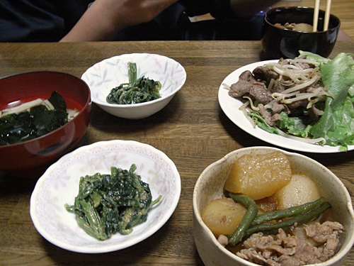 大根使いきり夕食