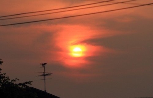 今日の夕景