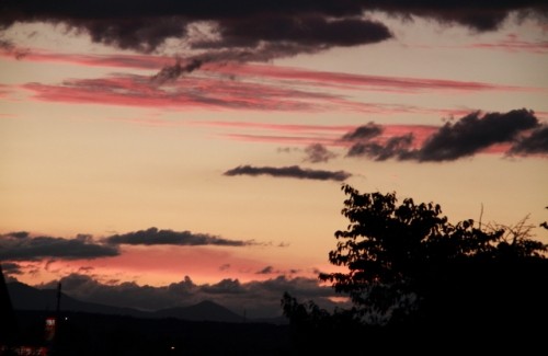 今日の夕景