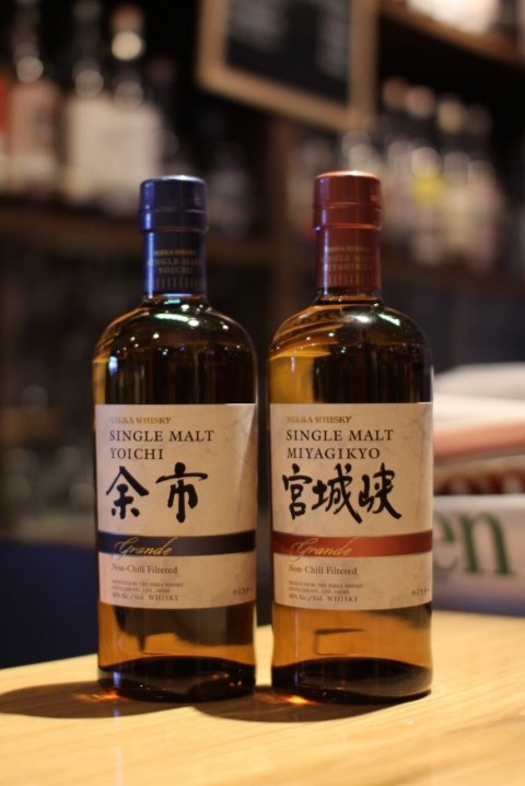 入荷です「ニッカウヰスキー シングルモルト余市&宮城峡 グランデ」｜JapaneseWhisky BAR fishborn by BAR  fishborn＠帯広市