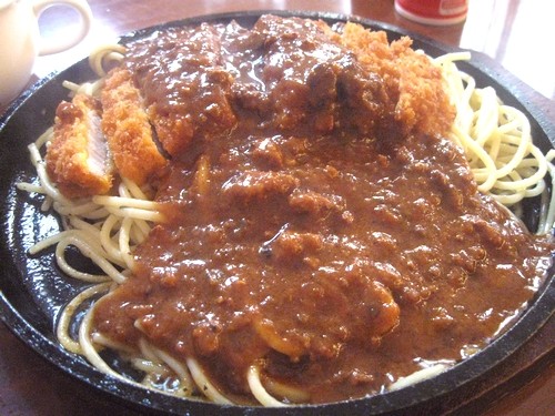 カツカレースパゲティ