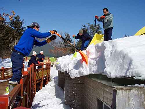 屋根の雪