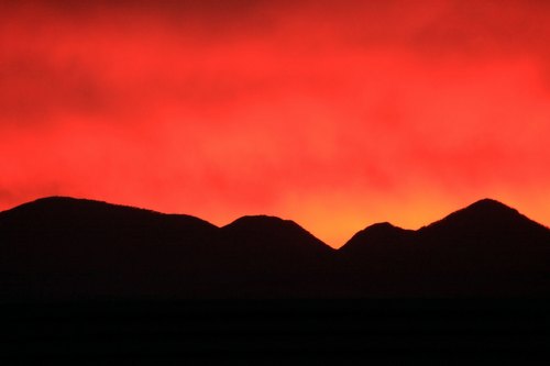 上士幌の夕焼け