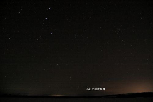 ふたご座流星群2009　撮影に成功