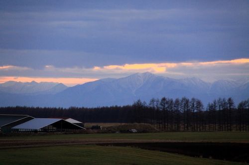 夕暮れの十勝幌尻岳