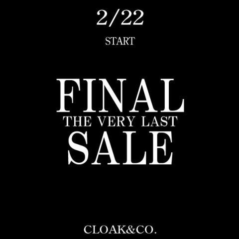 最後の最後のFINAL SALE!!!