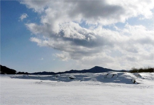 糠平源泉郷・冬の糠平湖