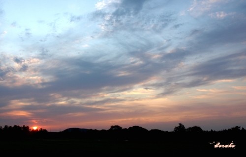 昨日の夕焼け