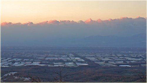 　雪景色も見られた鹿追町