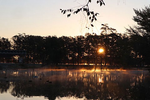 早朝の緑ヶ丘公園