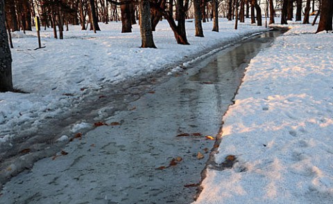 すずらん公園危険な遊歩道