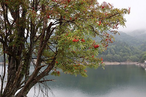 糠平湖展望台とタウシュベツ