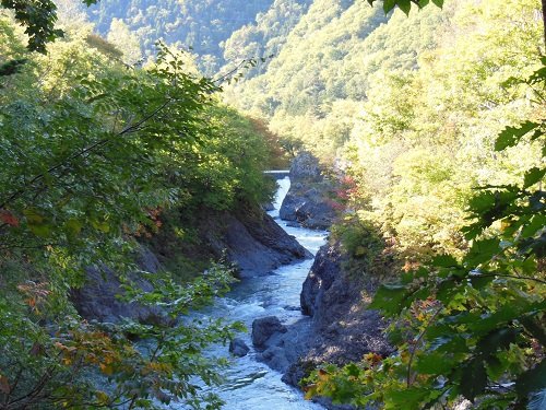 ９月２８日　滝上町　渚滑川渓谷遊歩道　今日の錦仙峡５