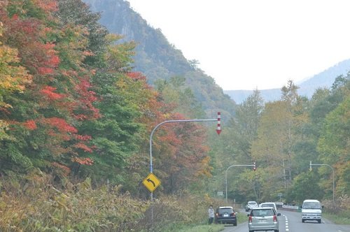 １０月６日　上川町層雲峡　紅葉谷を散策