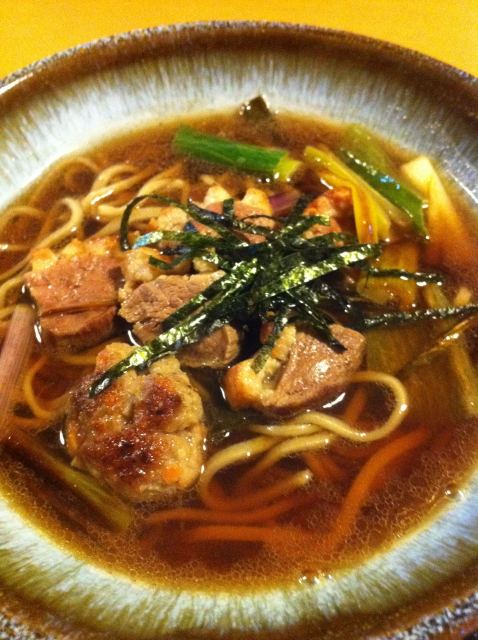 地鶏の炙りかしわ蕎麦　大好評