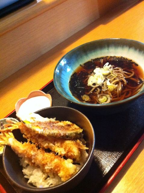 ミニ海老天丼のセット