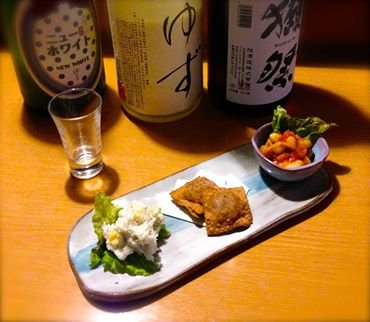 地酒　と　梅酒　果実酒　と　お料理