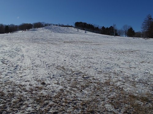 1月13日　明野ケ丘ゲレンデ状況