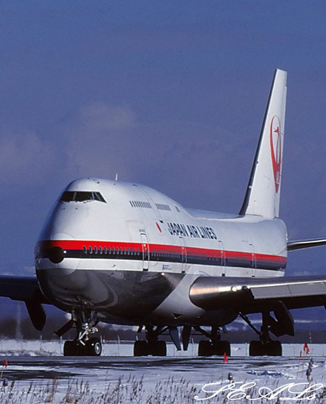 私が撮った747ジャンボジェットの思い出 JAL 千歳空港 1990.1