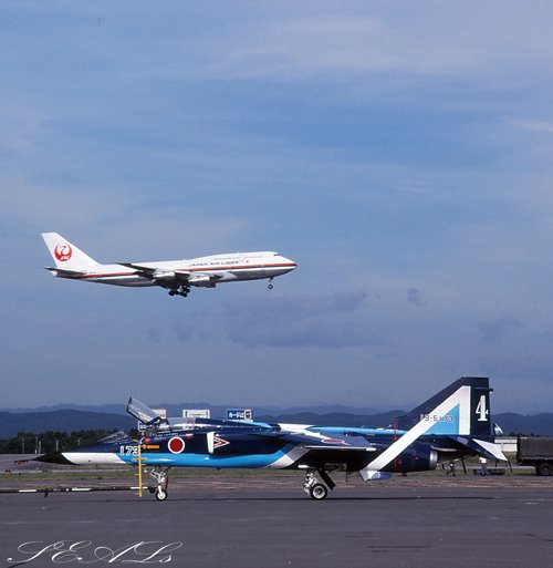 私が撮った747ジャンボジェットの思い出 T-2ブルーインパルス編 1989 千歳