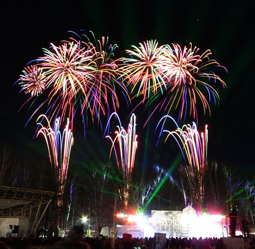 WINTER HANABI SHOW 雪原の火祭り 2014.2.1