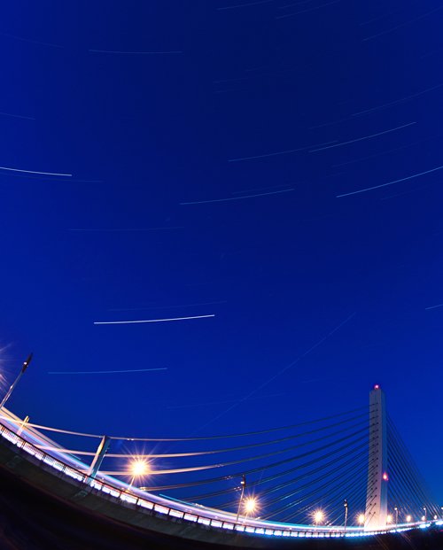 今夜の星空つづり 十勝大橋と 04/24