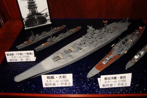 艦船モデルの展示・・・雑貨フェアの傍らで！！