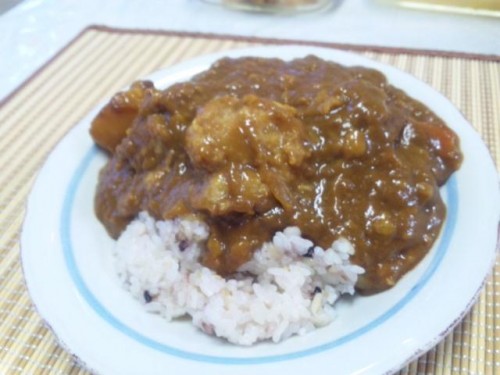 暑い日にカレーライス！