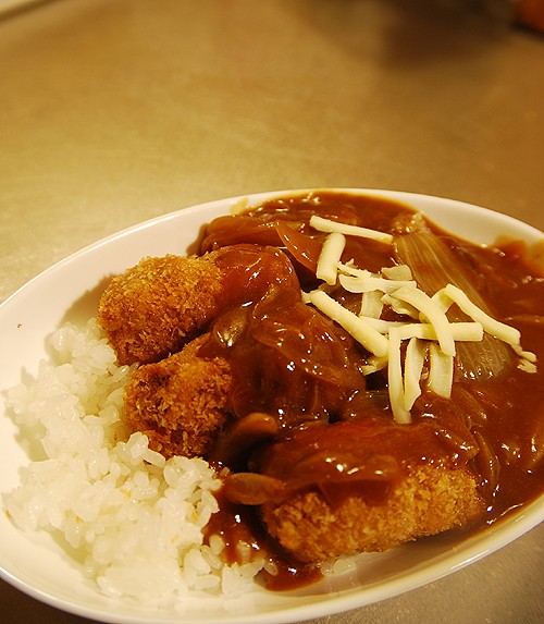 急いで作ったカツ（？）カレー　今晩の晩ご飯