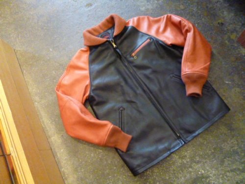 FULLCOUNT LEATHER STADIUM JUMPER