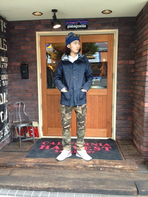 FULLCOUNT USN DENIME PARKAコーディネートです。