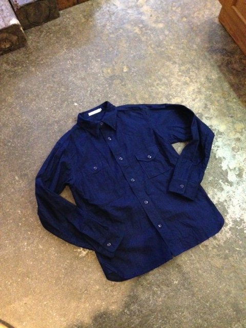 FULLCOUNT INDIGO NEL WORK SHIRS