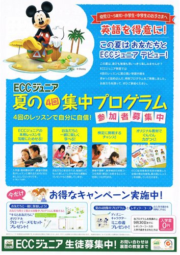 夏の4回集中プログラム参加者募集中！