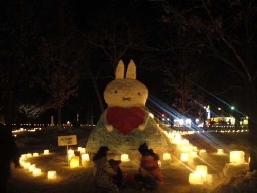 氷灯夜のウェディング♪(´ー｀)&実家におみや