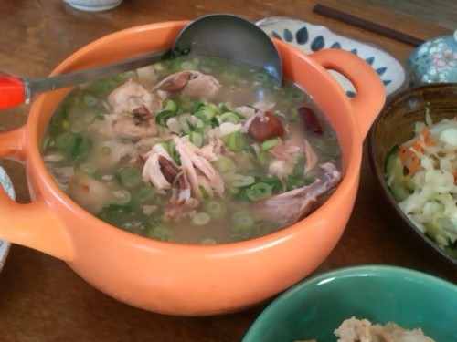 セロトニンcafe（？）で参鶏湯＆お披露目会