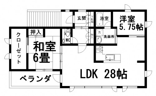 オススメ戸建　2SLDK貸家物件