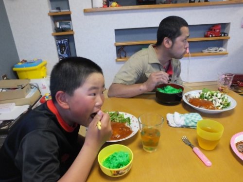 本日の松山家の晩ご飯