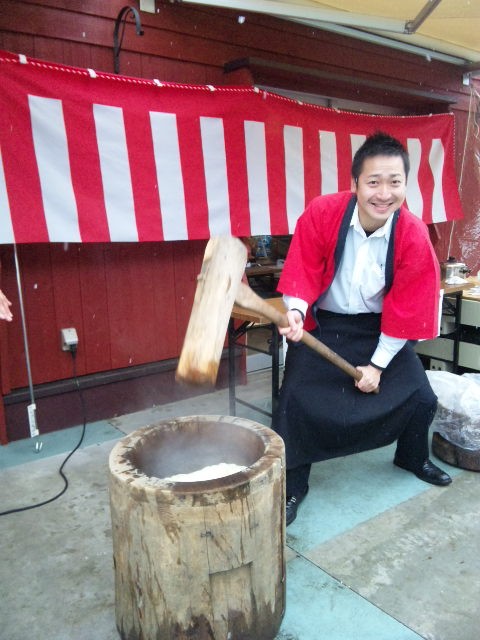 とかちむらの餅つき！！